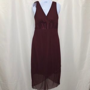 Ruby Rox Burgundy Evening Party Dress
